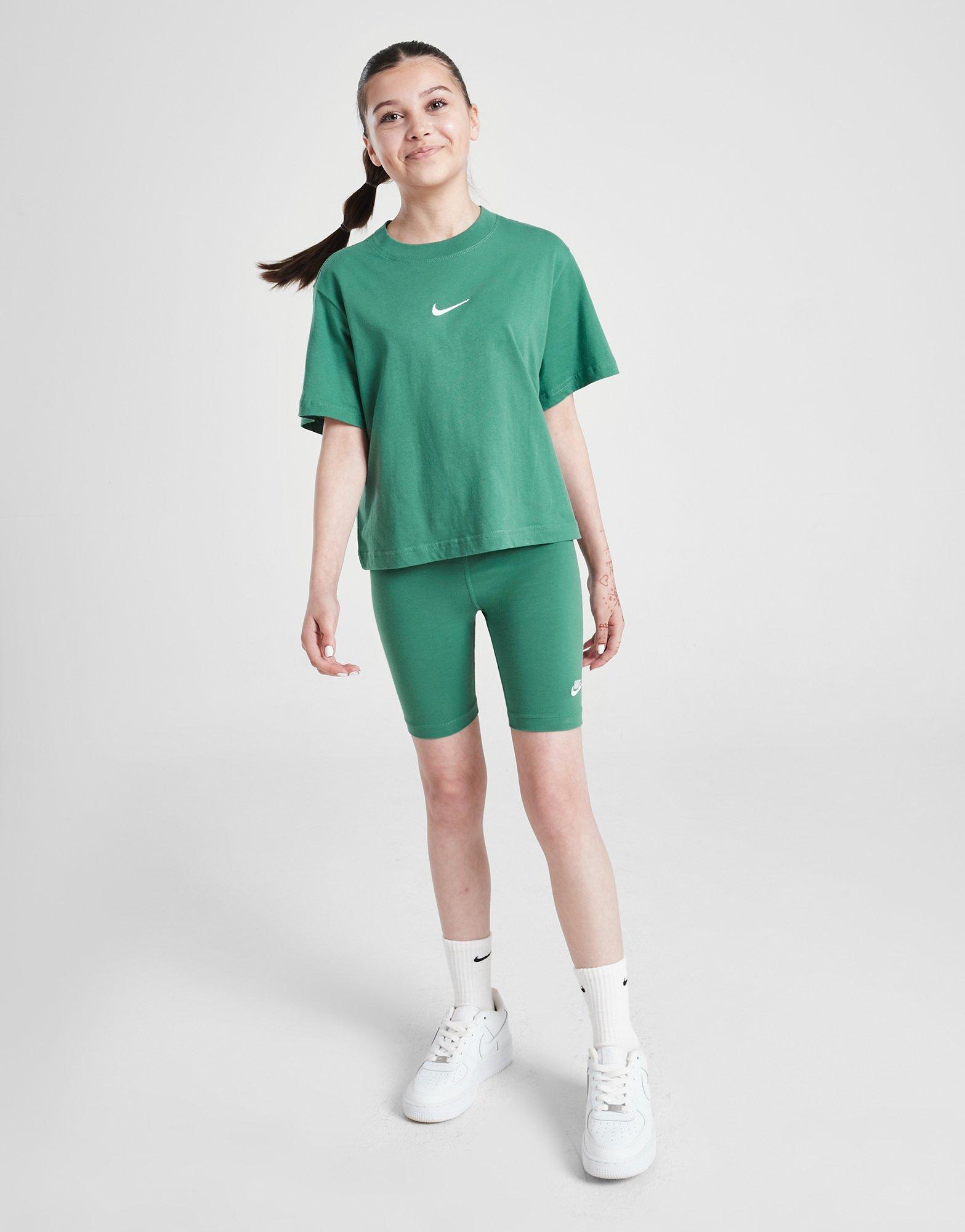 Дитячі футболки NIKE ФУТБОЛКА G NSW TEE ESSNTL SS BOXY GIRL DH5750-361 Зелений