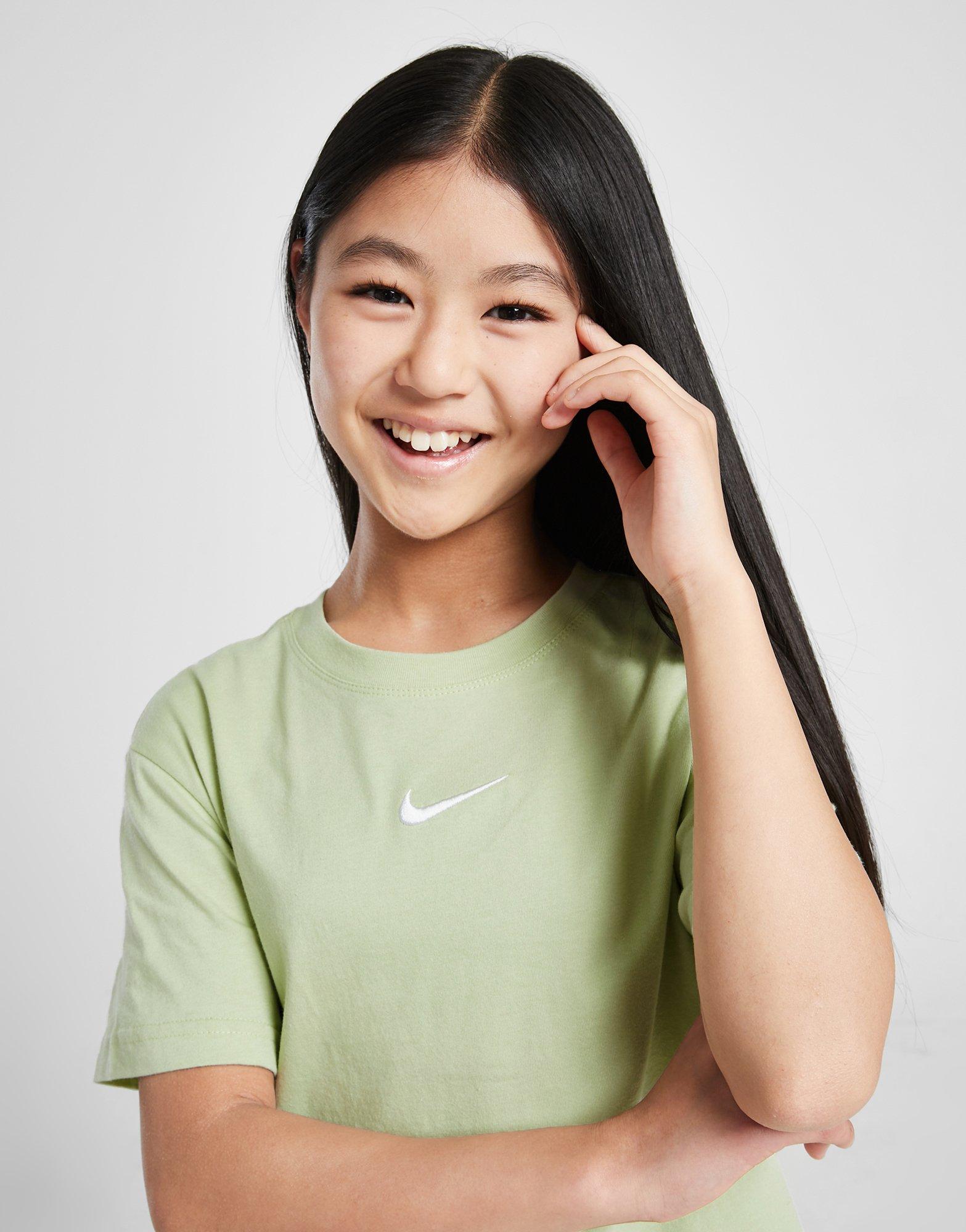 Дитячі футболки NIKE ФУТБОЛКА G NSW TEE ESSNTL BF GIRL DA6918-371 Зелений
