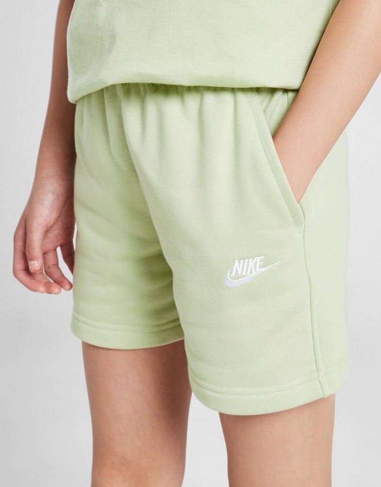 Дитячі шорти NIKE ШОРТИ G NSW CLUB FT 5IN SHORT LBR GIRL FD2919-371 Зелений