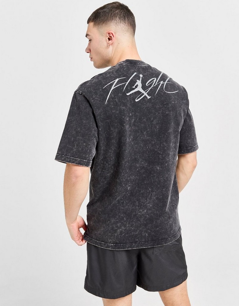 Tricou pentru bărbați TRICOU M JORDAN FLT ESS WSH 85 SS CREW FN5994-010 Negru