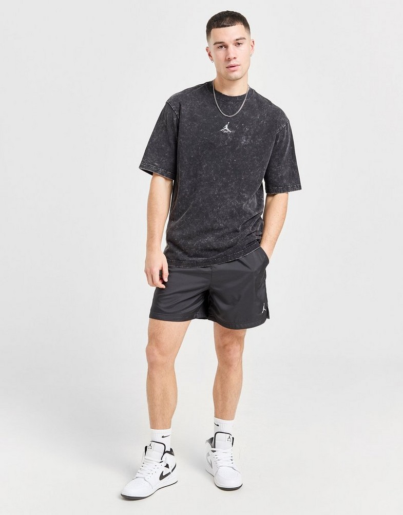 Tricou pentru bărbați TRICOU M JORDAN FLT ESS WSH 85 SS CREW FN5994-010 Negru