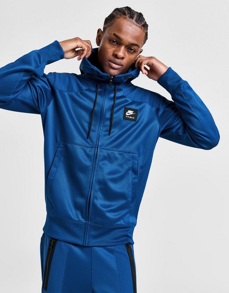 Чоловічі кофти NIKE КОФТА НА БЛИСКАВЦІ MAX PK FZ BLU SWEATSHIRT FV5443-476 Темно-синій