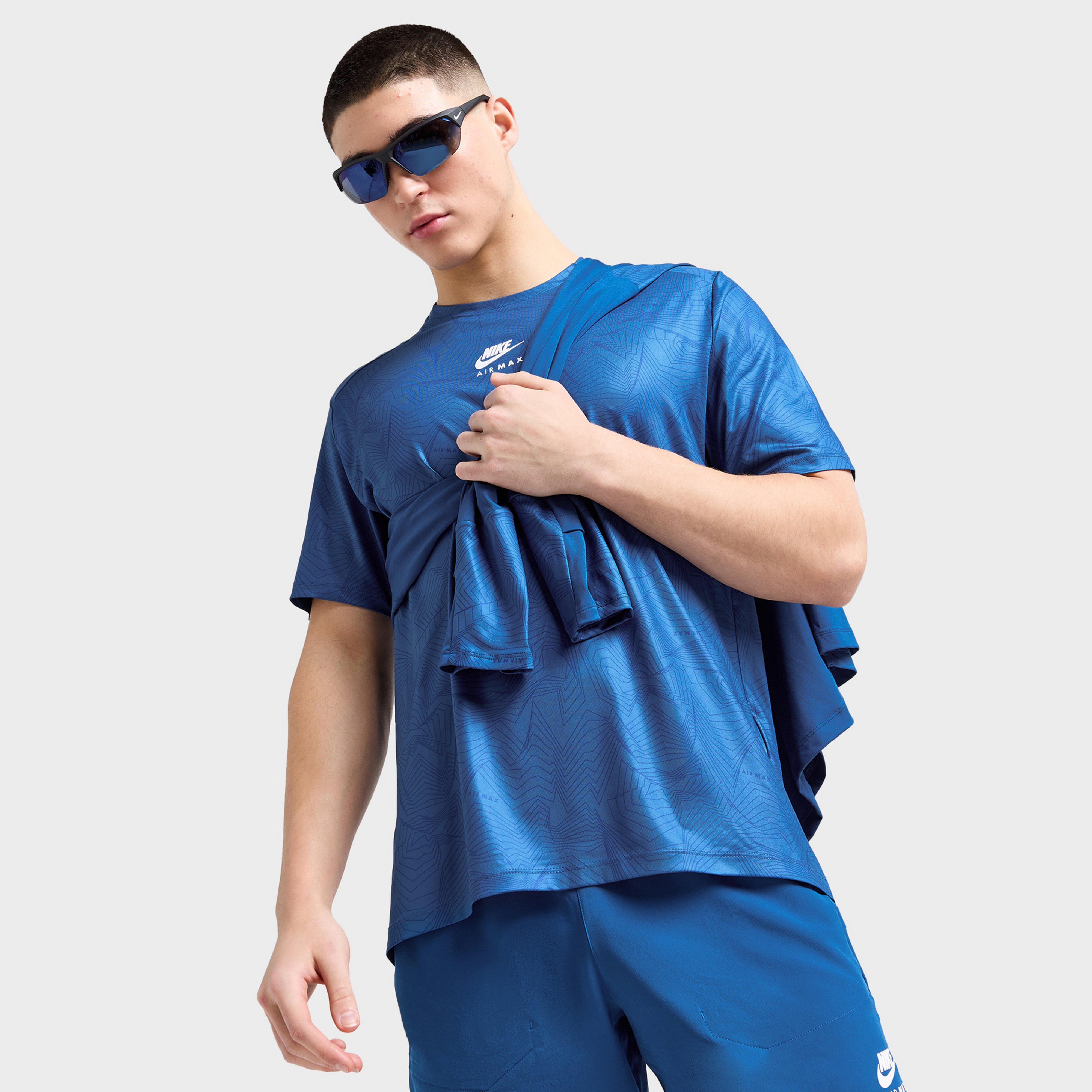 Férfi póló NIKE PÓLÓ MAX PERF AOP TEE BLU TEE