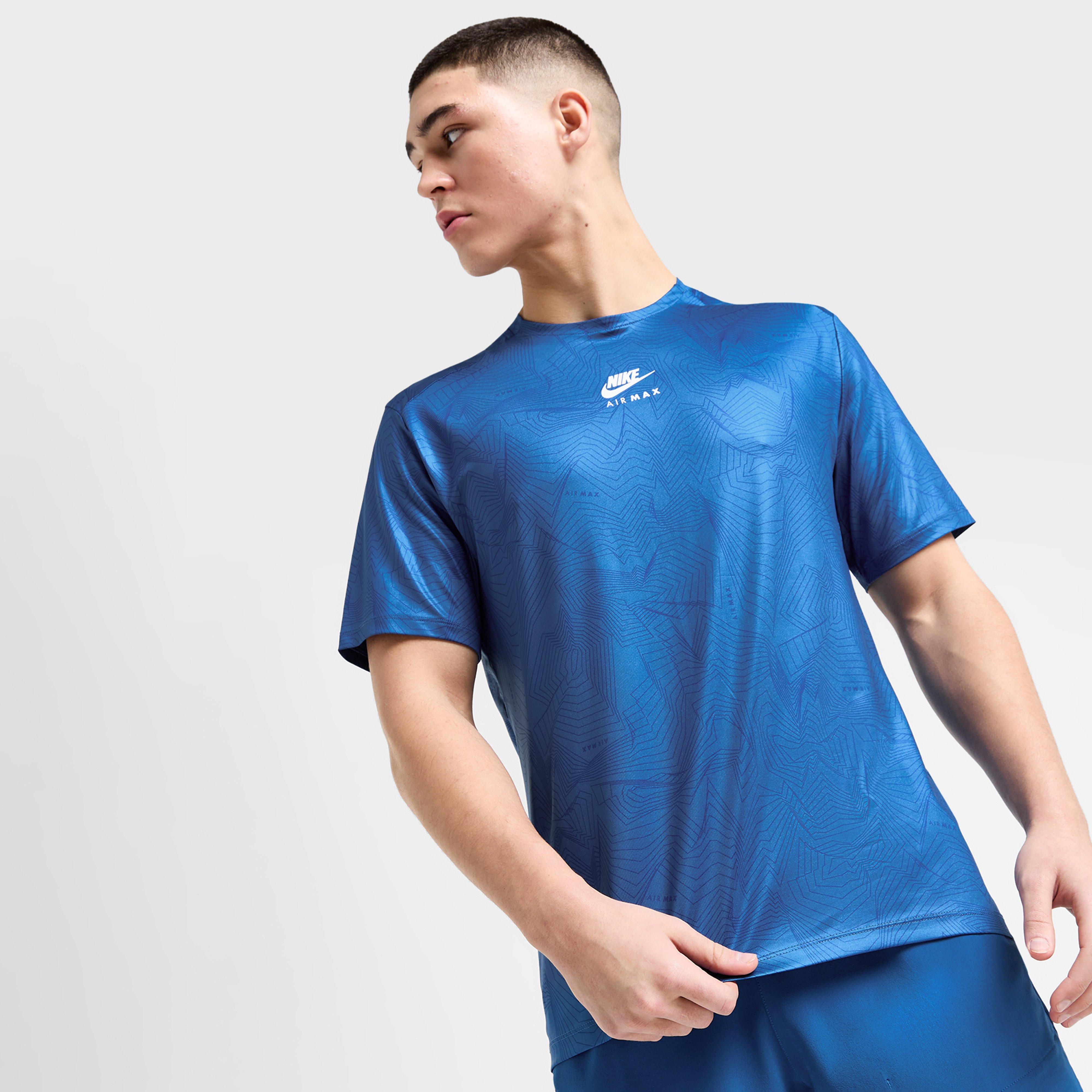 Férfi póló NIKE PÓLÓ MAX PERF AOP TEE BLU TEE