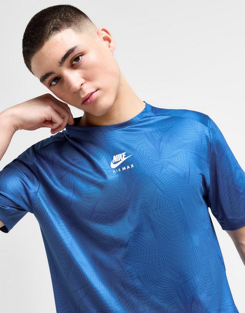 Pánske tričko NIKE TRIČKO MAX PERF AOP TEE BLU TEE