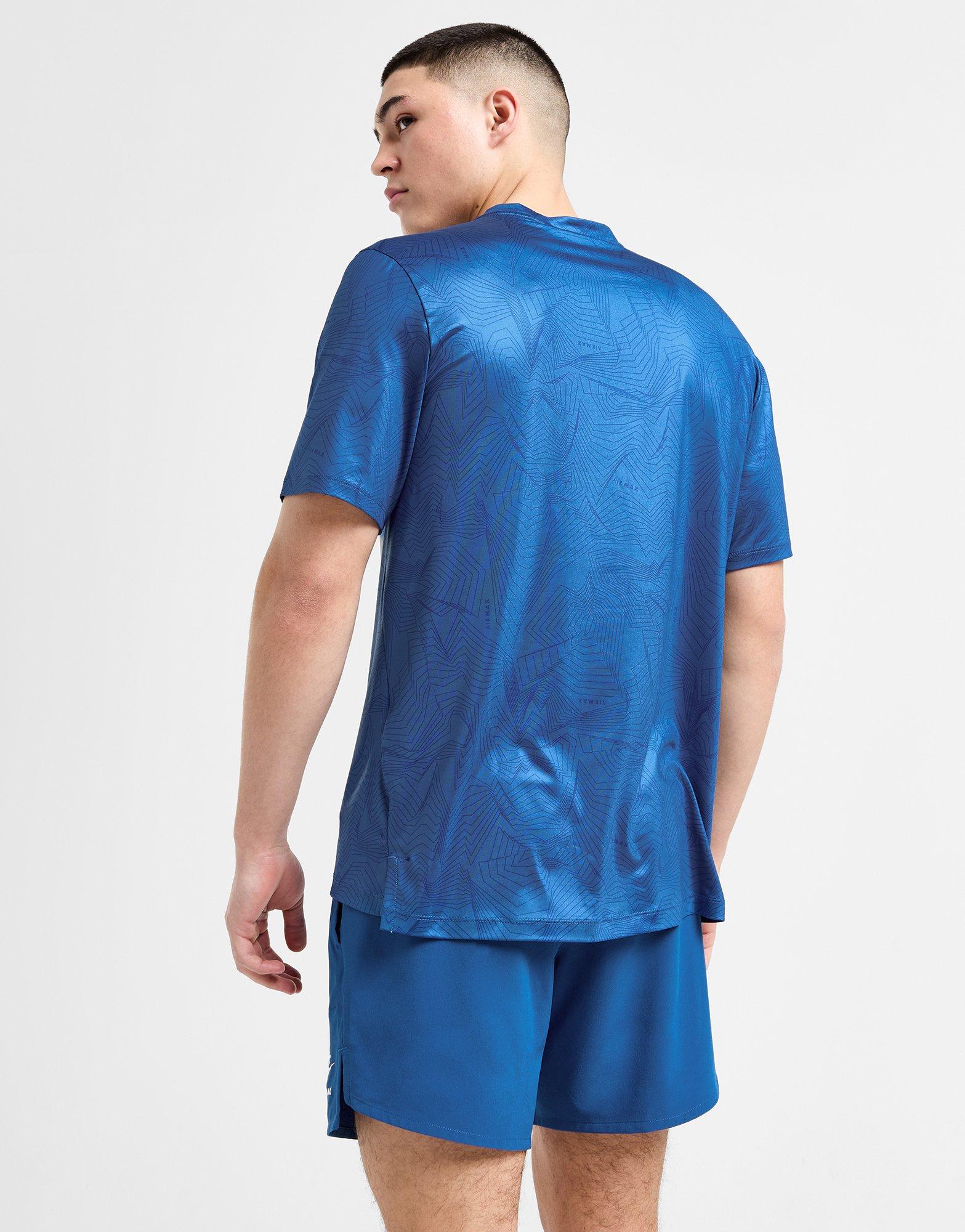 Férfi póló NIKE PÓLÓ MAX PERF AOP TEE BLU TEE FV5596-476 Sötétkék
