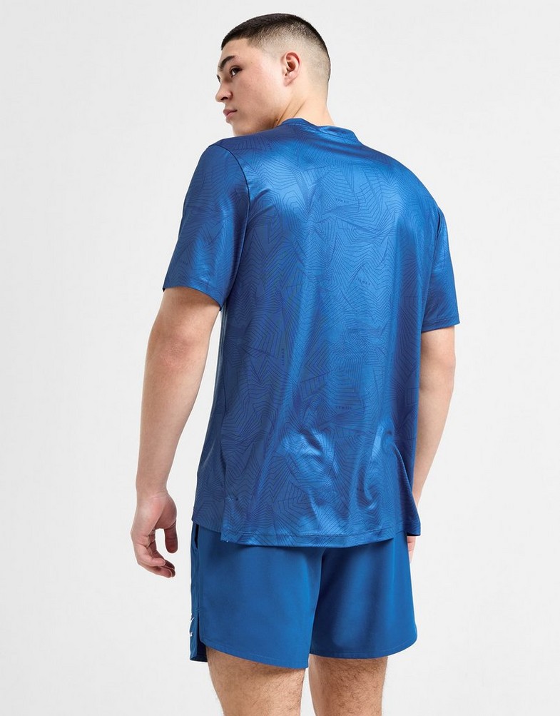 Чоловічі футболки NIKE ФУТБОЛКА MAX PERF AOP TEE BLU TEE FV5596-476 Темно-синій