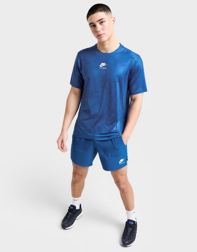 Чоловічі футболки NIKE ФУТБОЛКА MAX PERF AOP TEE BLU TEE FV5596-476 Темно-синій