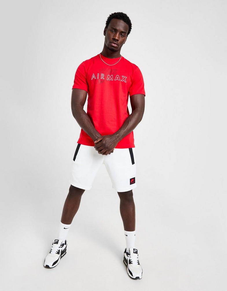 Koszulka, t-shirt męski NIKE T-SHIRT MAX TEE RED TEE FV5593-657 Czerwony