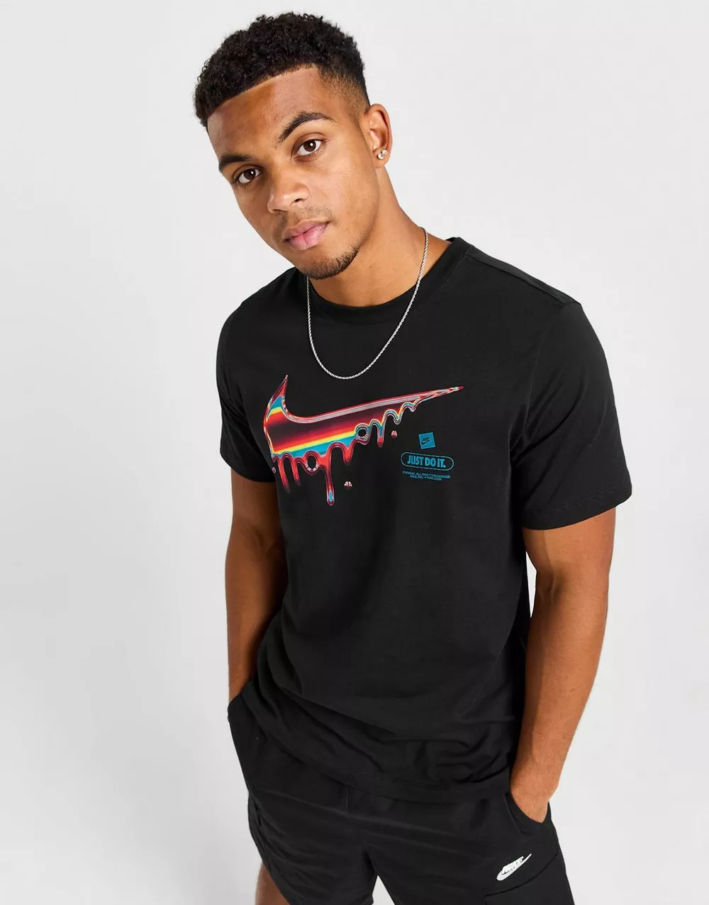 NIKE ФУТБОЛКА HEATWAVE DRIP TEE BLK TEE, фото 1 з 5
