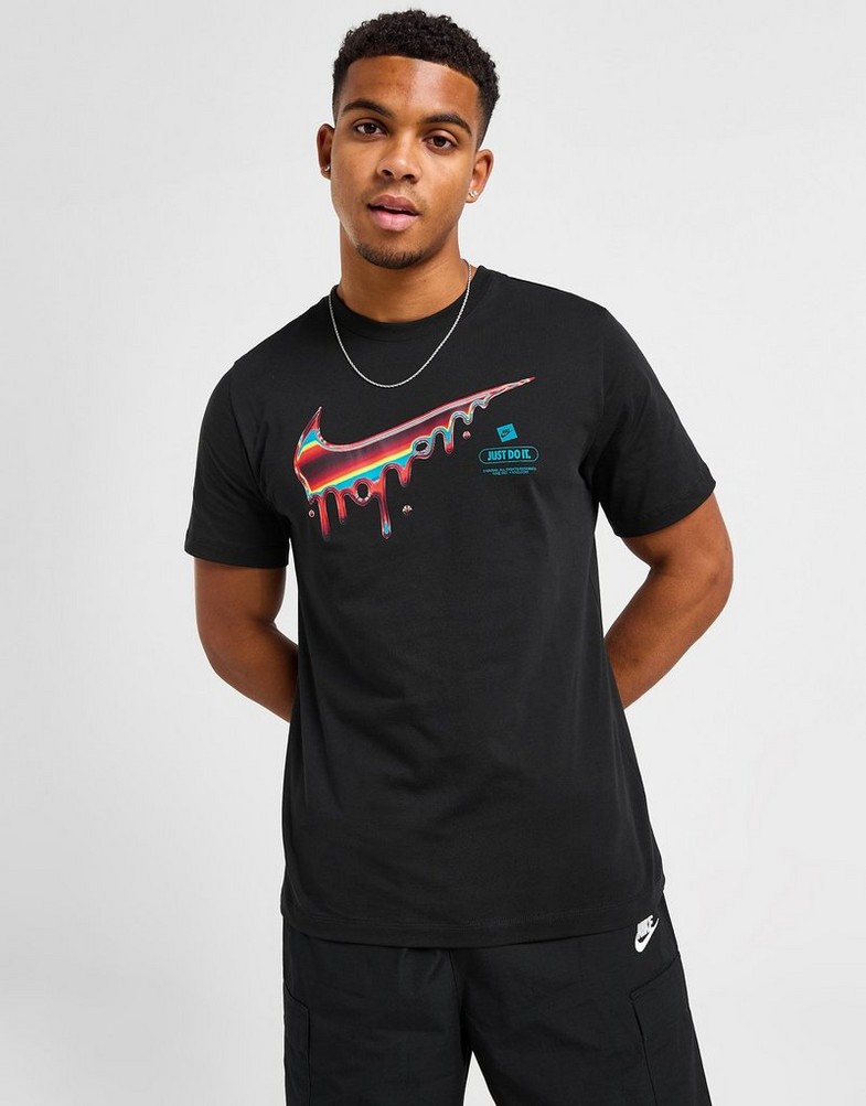 Koszulka, t-shirt męski NIKE T-SHIRT HEATWAVE DRIP TEE BLK TEE HJ5464-010 Czarny