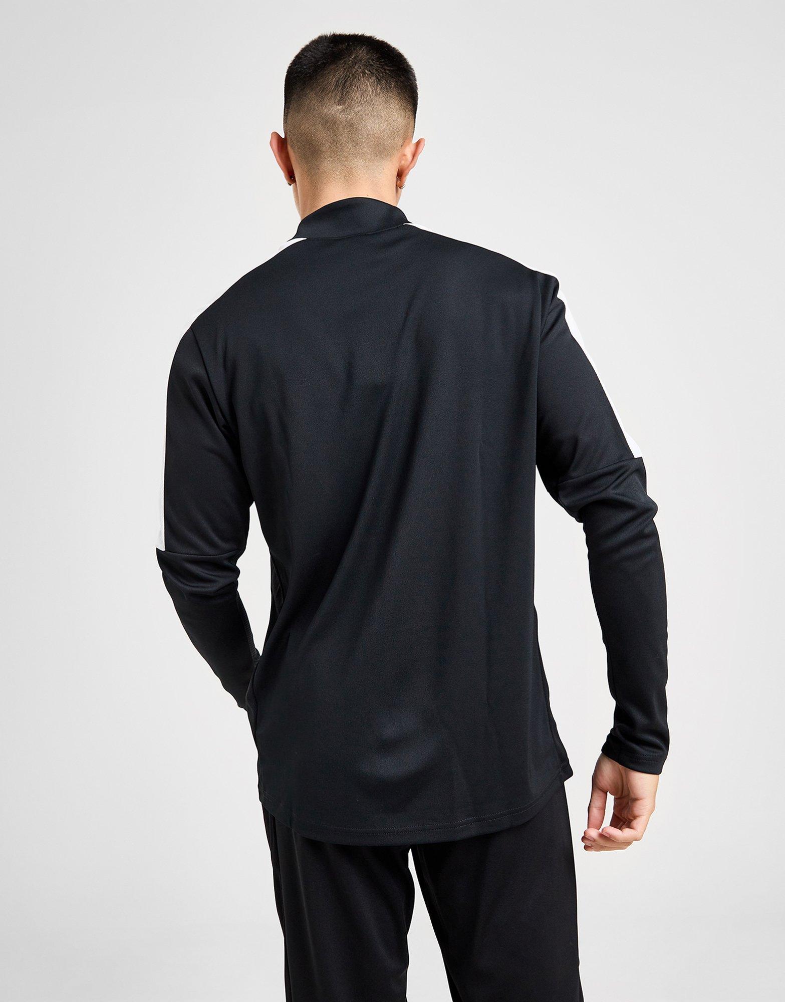 Férfi pulóverek NIKE PULÓVER CIPZÁRAS ACAD 1/4 ZP BLK/CACT SWEATSHIRT DX4294-018 Fekete