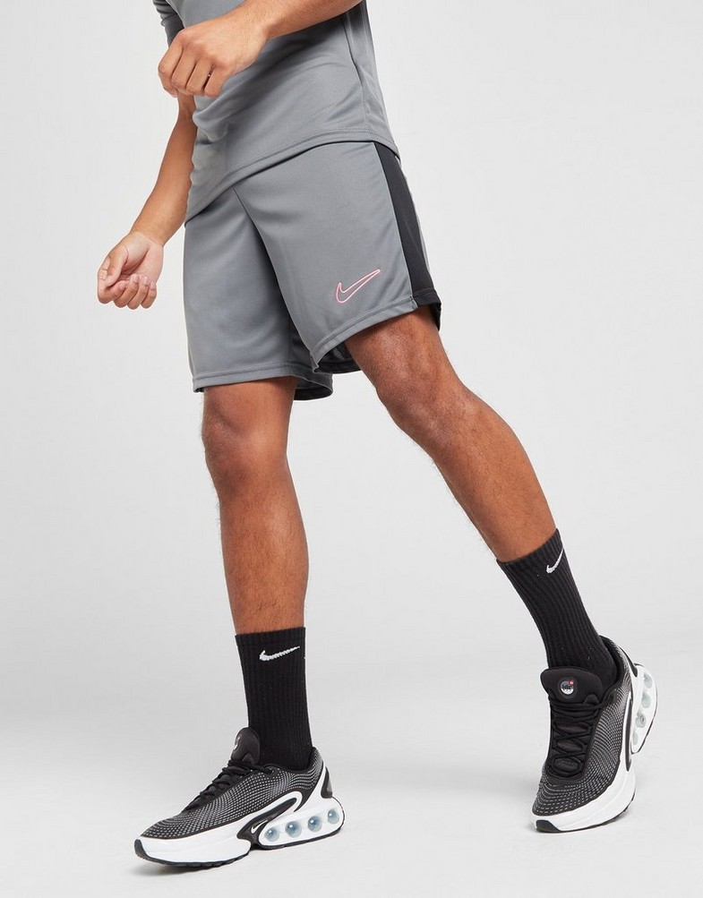 Krótkie spodenki, szorty męskie NIKE SZORTY ACAD SHT GREY/PINK SHORTS