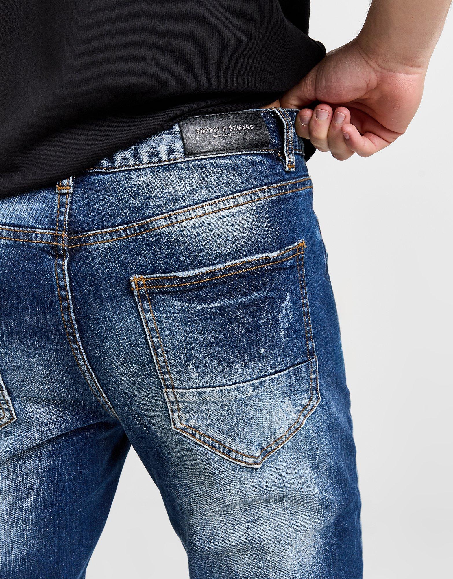 Férfi farmernadrág SUPPLY & DEMAND NADRÁG TURF JN MWD SUPTM17066744 Kék