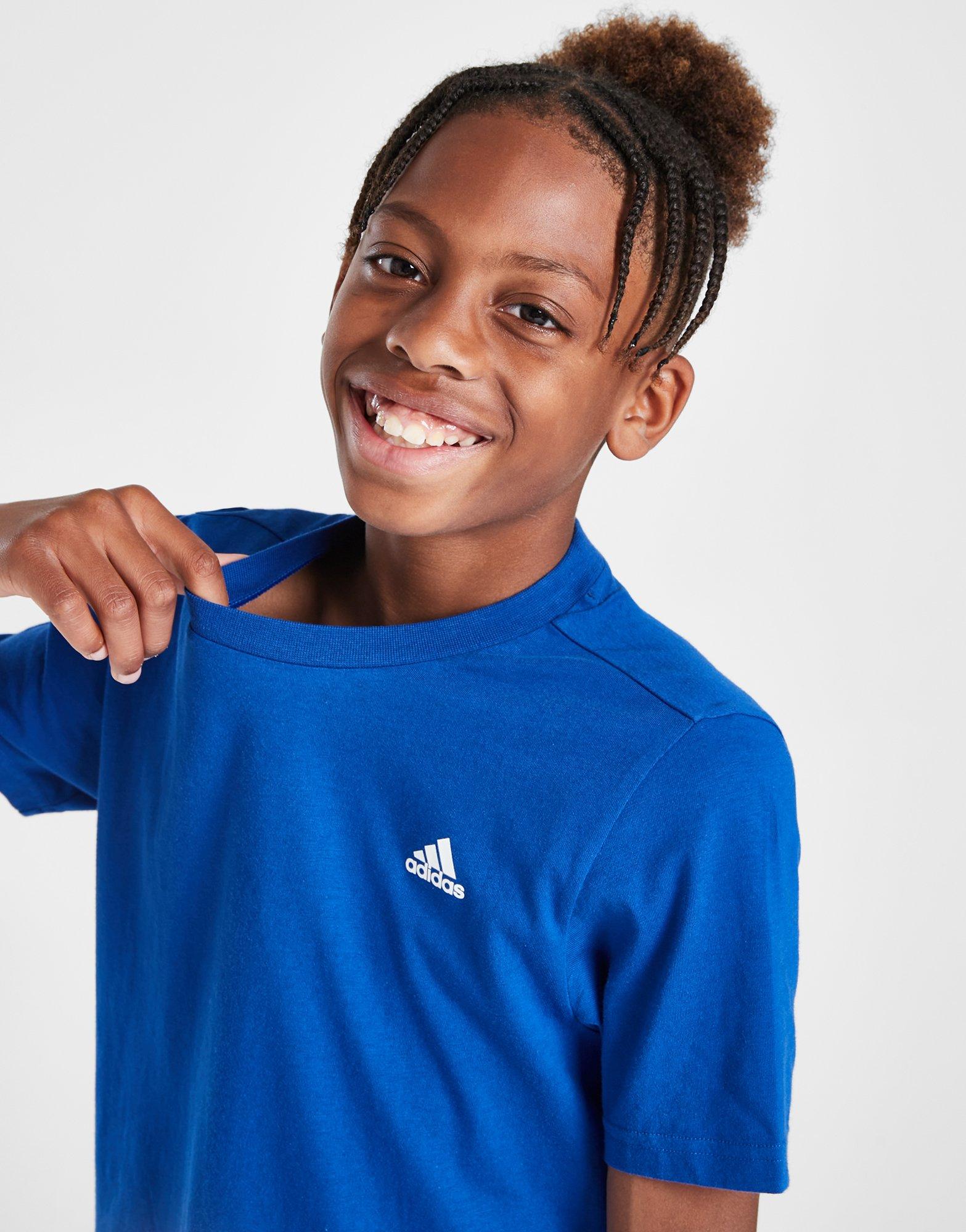 Дитячі футболки ADIDAS ФУТБОЛКА CORE LGO T L'BLU B IK2868 Блакитний