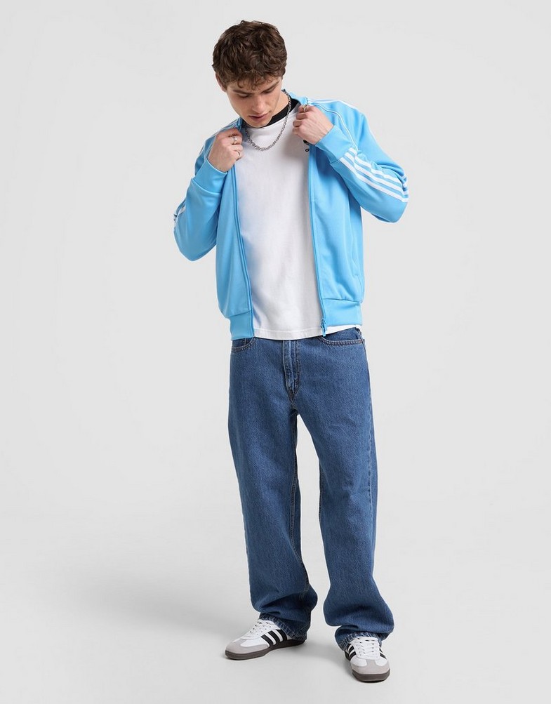 Чоловічі кофти ADIDAS КОФТА НА БЛИСКАВЦІ SST TT IZ0028 Блакитний