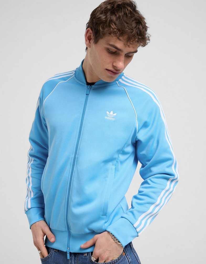 Чоловічі кофти ADIDAS КОФТА НА БЛИСКАВЦІ SST TT IZ0028 Блакитний