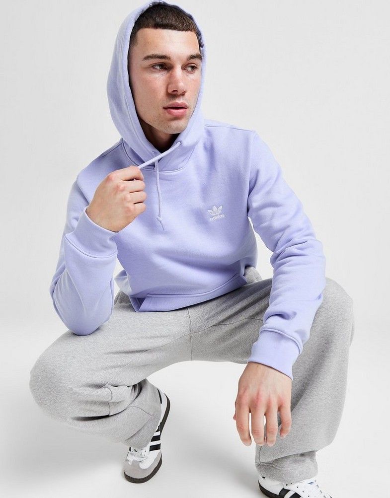 Pánska mikina ADIDAS MIKINA S KAPUCÍ ESSENTIAL HOODY IR7788 Fialová