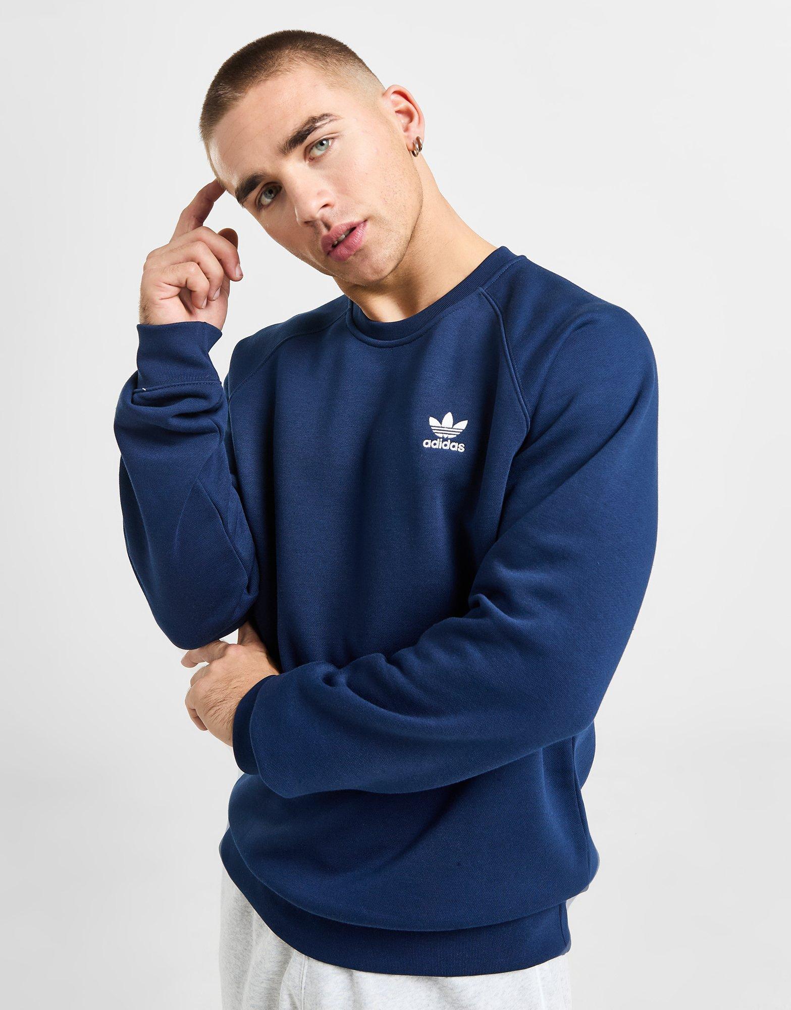 Bluză pentru bărbați ADIDAS BLUZĂ ESSENTIAL CREW IM4536 Albastru