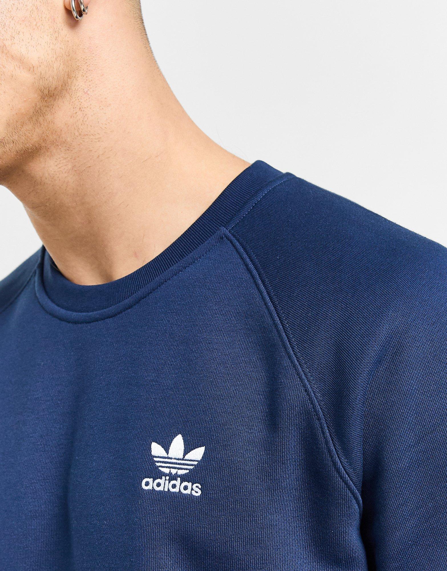 Bluză pentru bărbați ADIDAS BLUZĂ ESSENTIAL CREW IM4536 Albastru
