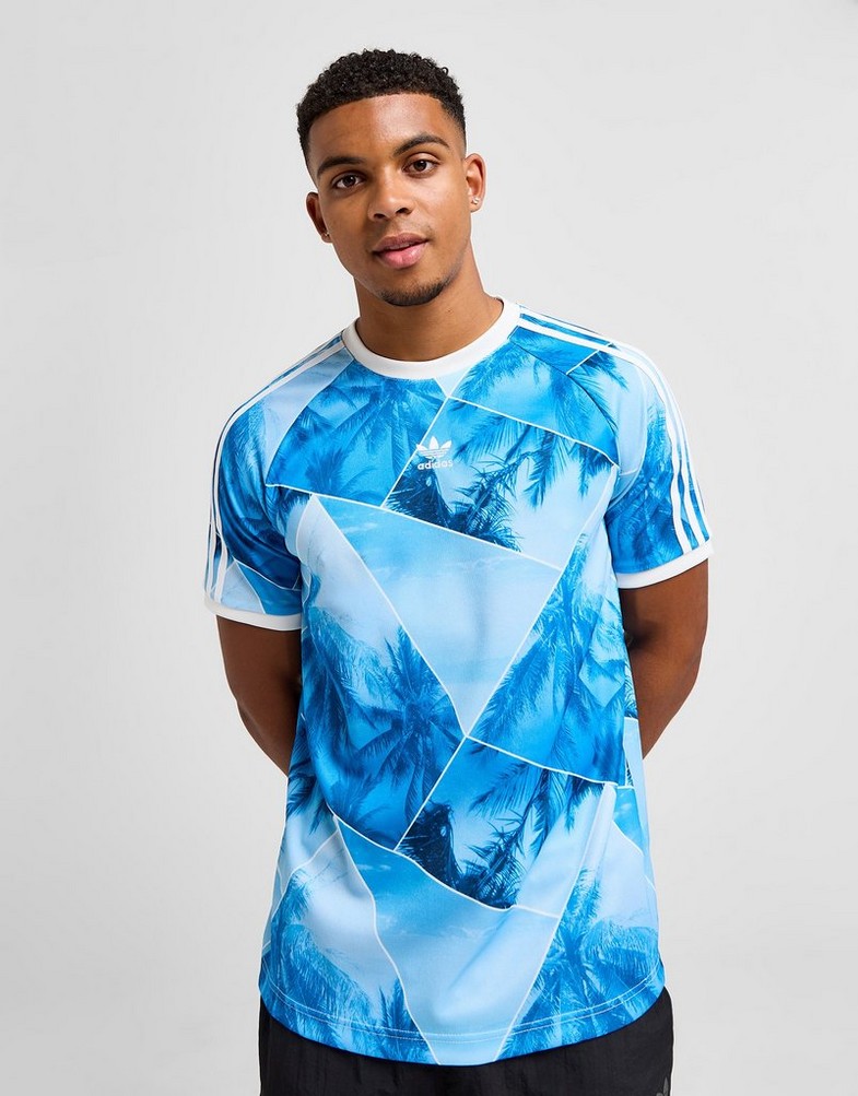 Чоловічі футболки ADIDAS ФУТБОЛКА PALM TEE JE4261 Темно-синій