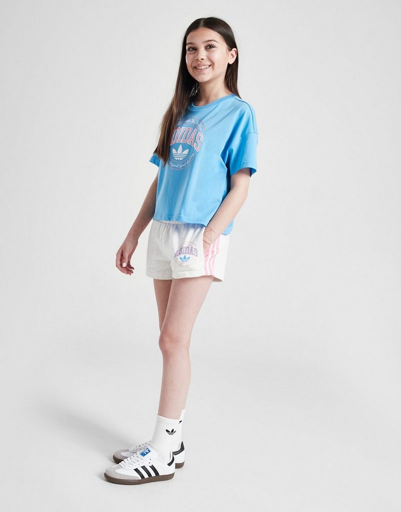 Дитячі шорти ADIDAS ШОРТИ VARSITY SHRTS WHT MEL G IY4567 Блакитний