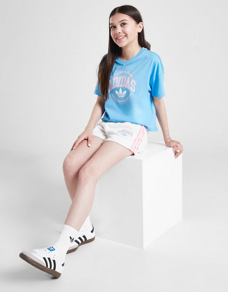 Дитячі шорти ADIDAS ШОРТИ VARSITY SHRTS WHT MEL G IY4567 Блакитний