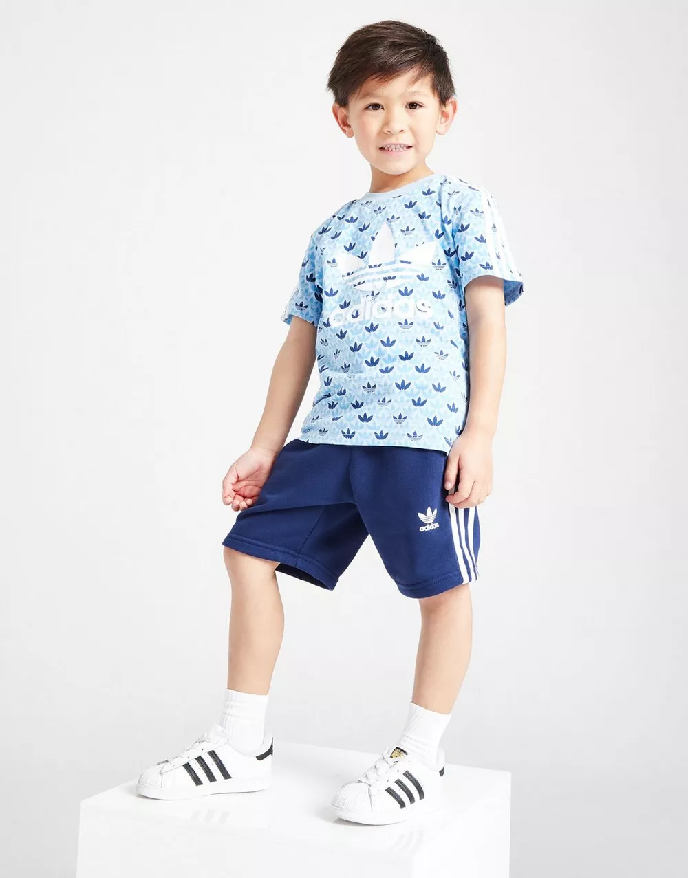 ADIDAS КОМПЛЕКТ MONO AOP TEE BLU B, фото 1 з 5