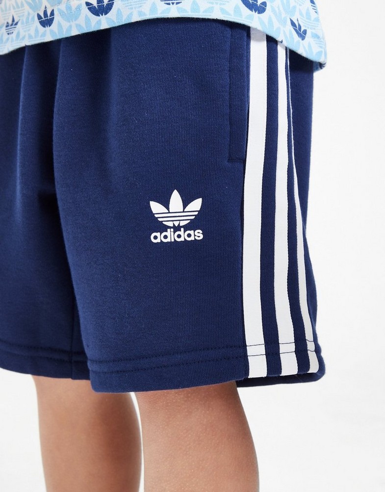 Komplet dresowy dziecięcy ADIDAS KOMPLET MONO AOP TEE BLU B