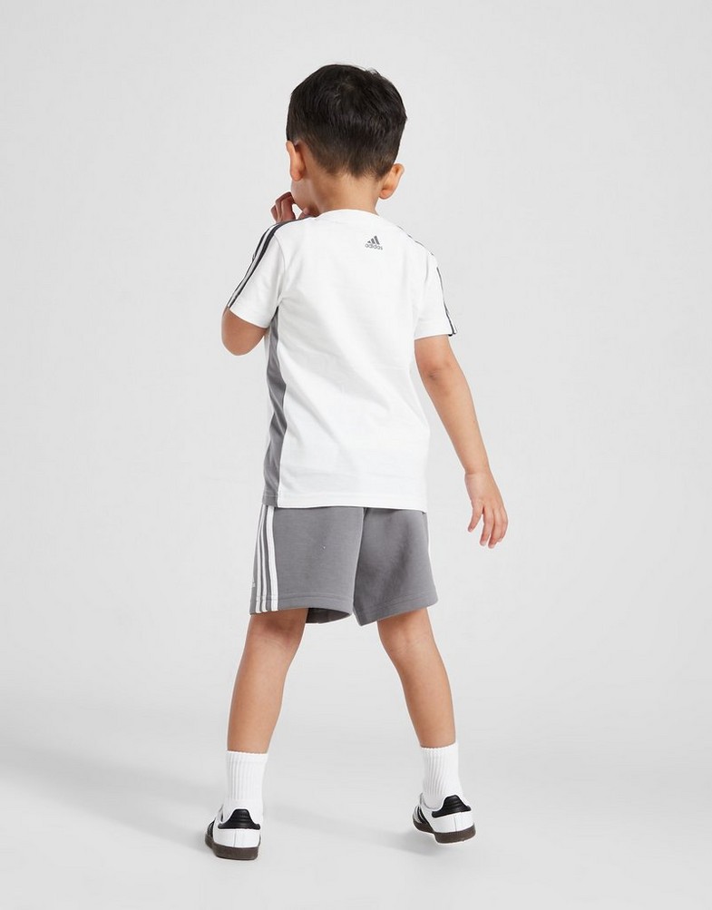 Дитячі спортивні костюми ADIDAS КОМПЛЕКТ LINEAR TEESHT WHTGRY B IS6329 Сірий