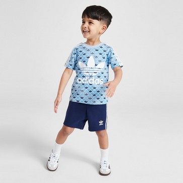 Trening pentru copii ADIDAS SET MONO AOP TEE BLU B