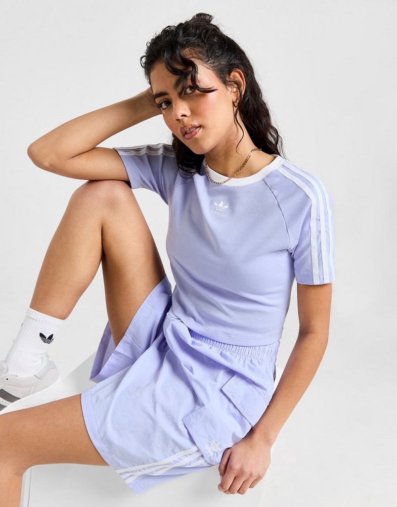 Tricou pentru femei ADIDAS TRICOU 3 S BABY TEE IP0658 Violet