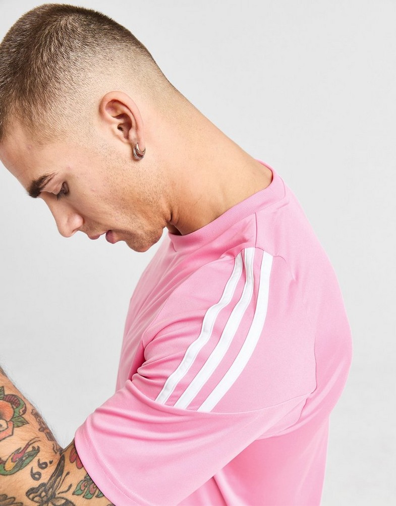 Koszulka, t-shirt męski ADIDAS T-SHIRT TIRO24 JSY IX0407 Różowy