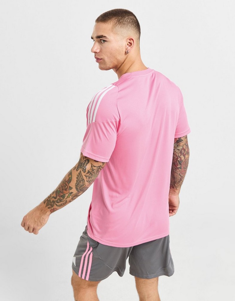 Koszulka, t-shirt męski ADIDAS T-SHIRT TIRO24 JSY IX0407 Różowy