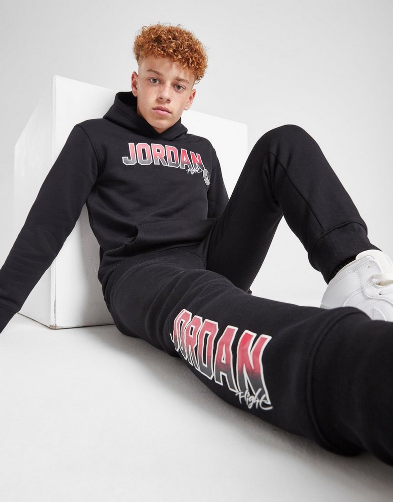 JORDAN BLUZA Z KAPTUREM COLG PATCH OH BLK/RD B 95D435-023 Czarny