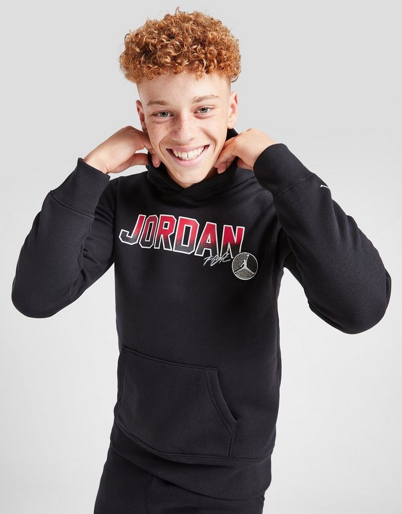 JORDAN BLUZA Z KAPTUREM COLG PATCH OH BLK/RD B 95D435-023 Czarny
