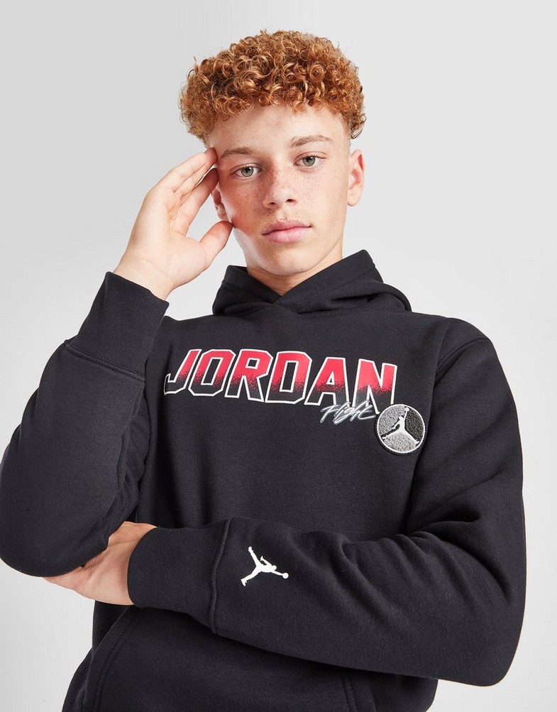 JORDAN BLUZA Z KAPTUREM COLG PATCH OH BLK/RD B 95D435-023 Czarny