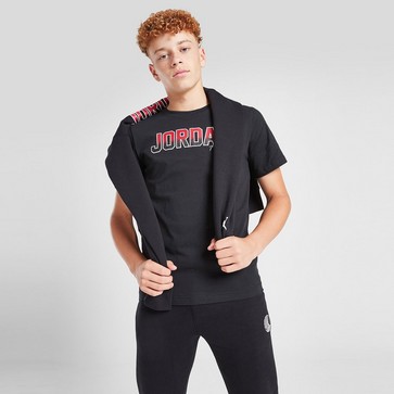 JORDAN T-SHIRT COLG PATCH T BLK/RD B