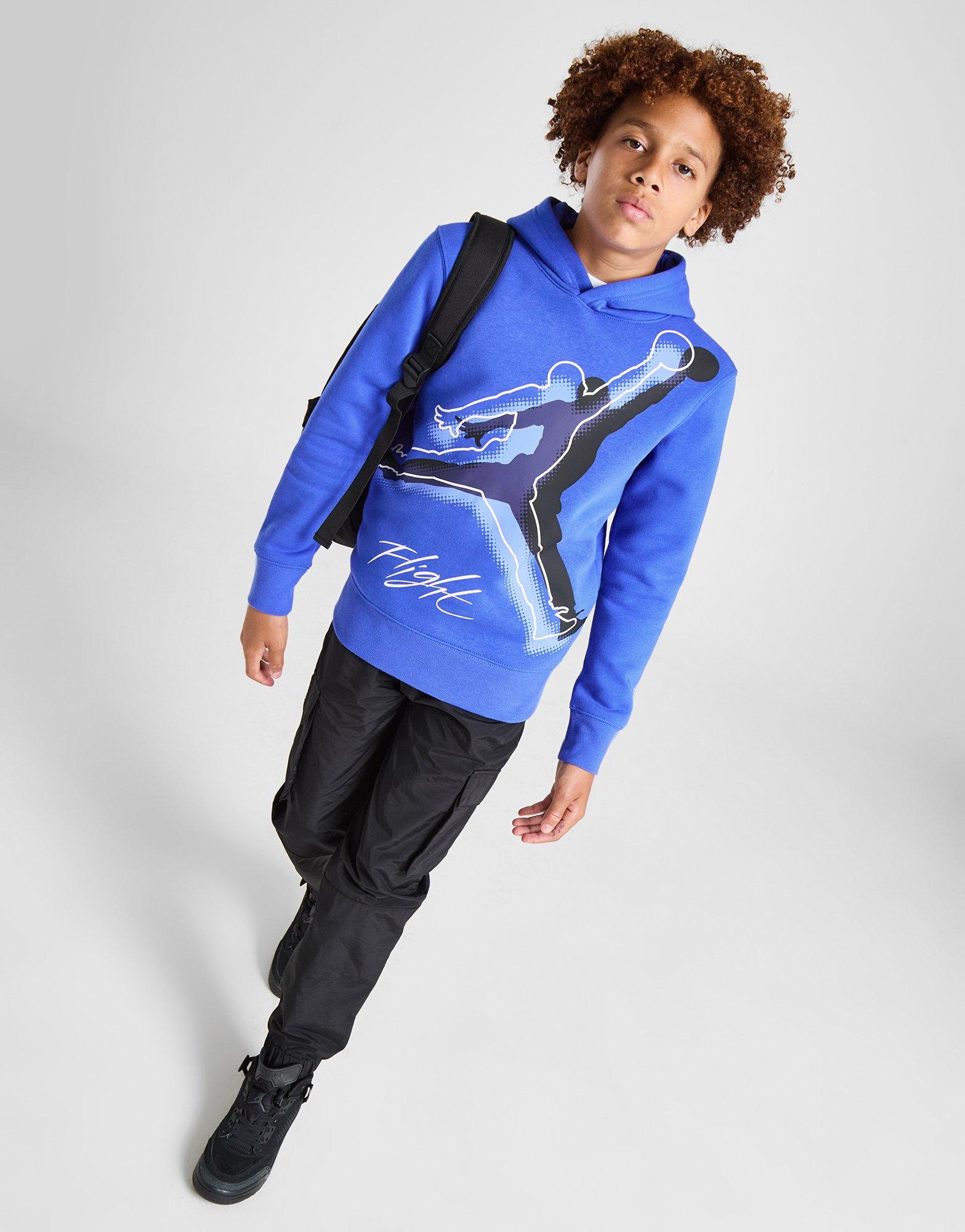 Vaikiškas džemperis JORDAN DŽEMPERIS SU GOBTUVU   FLIGHT OUTLINE OH RYL'BL B 95D437-U5H Mėlyna