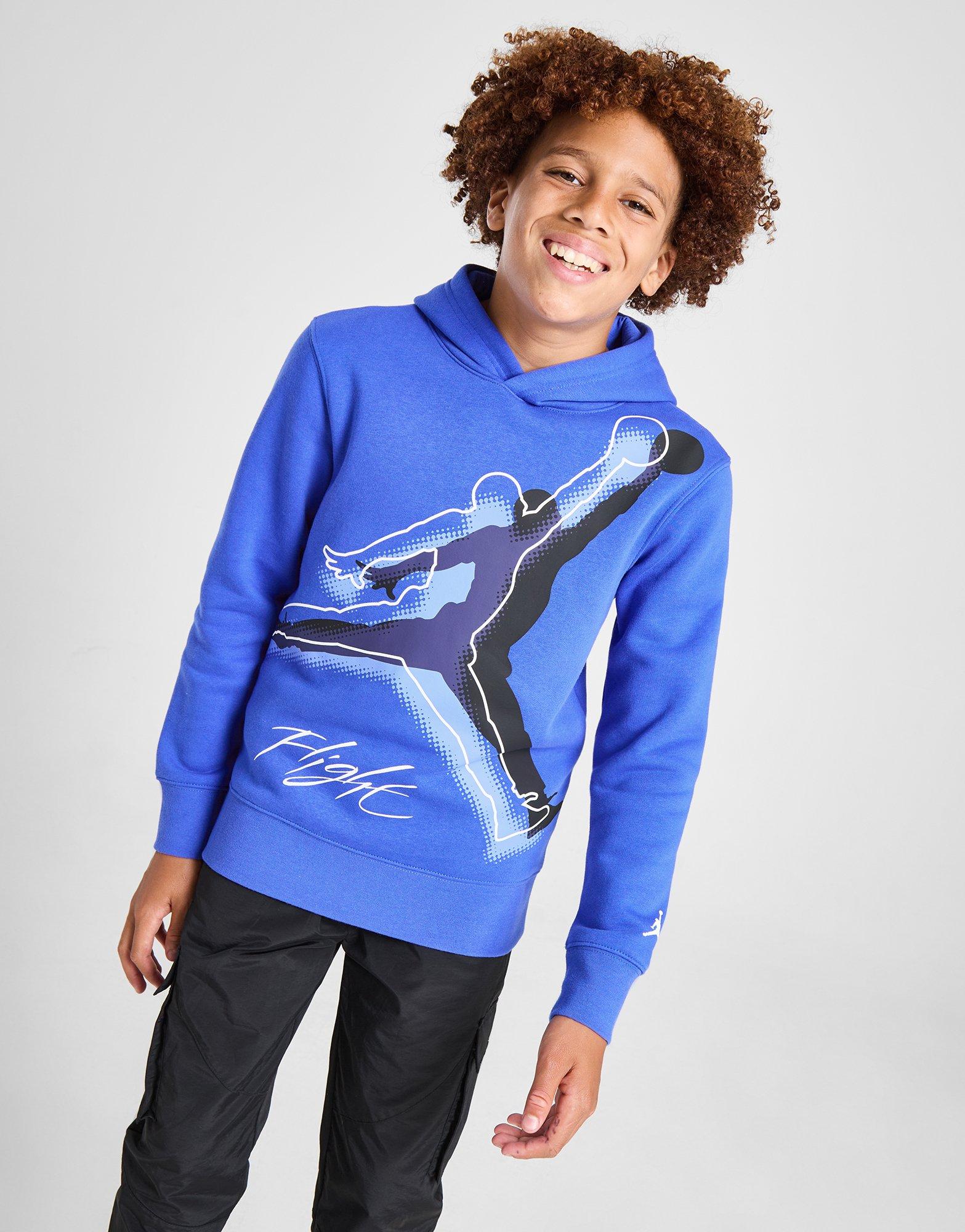 Vaikiškas džemperis JORDAN DŽEMPERIS SU GOBTUVU   FLIGHT OUTLINE OH RYL'BL B 95D437-U5H Mėlyna