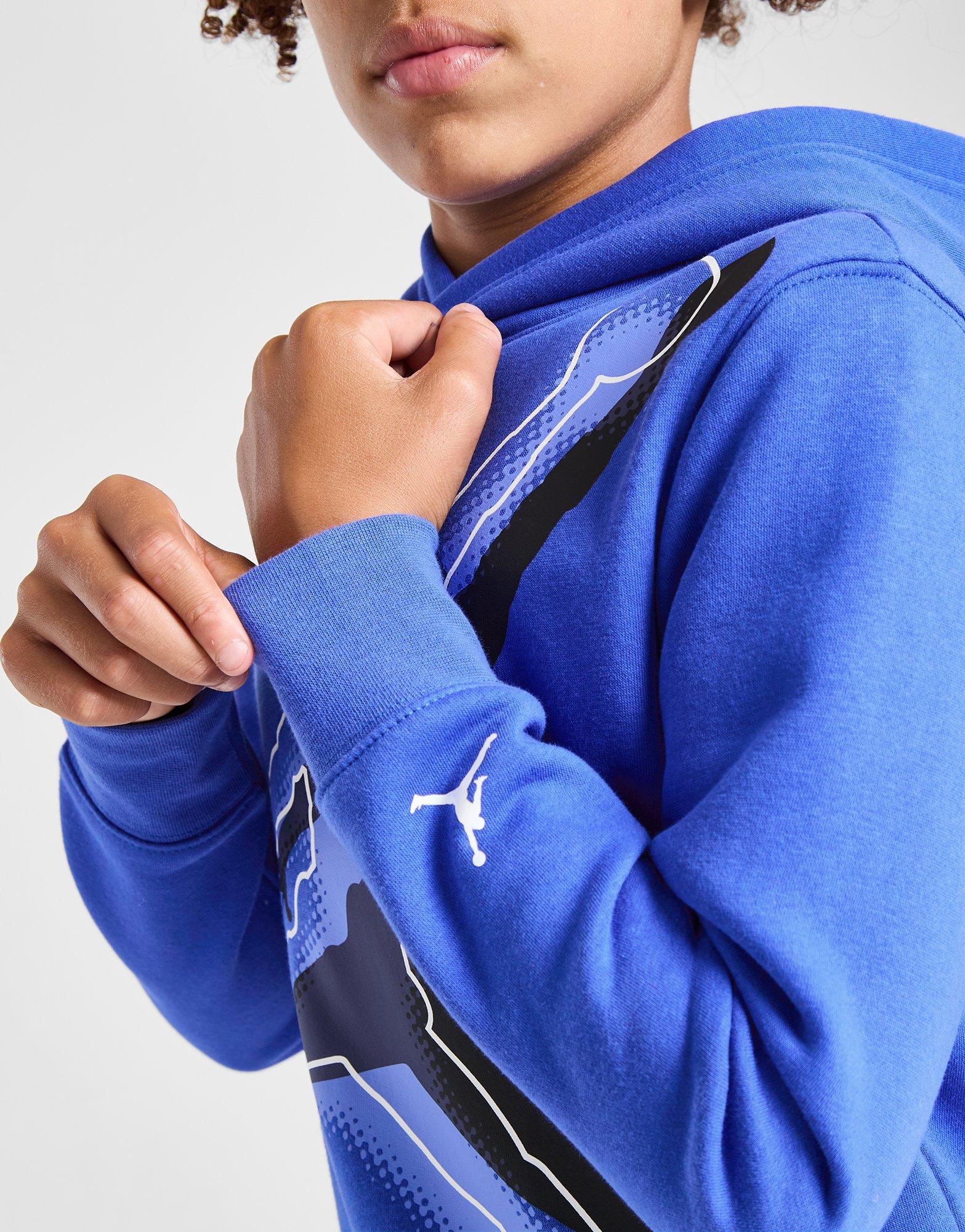 Vaikiškas džemperis JORDAN DŽEMPERIS SU GOBTUVU   FLIGHT OUTLINE OH RYL'BL B 95D437-U5H Mėlyna