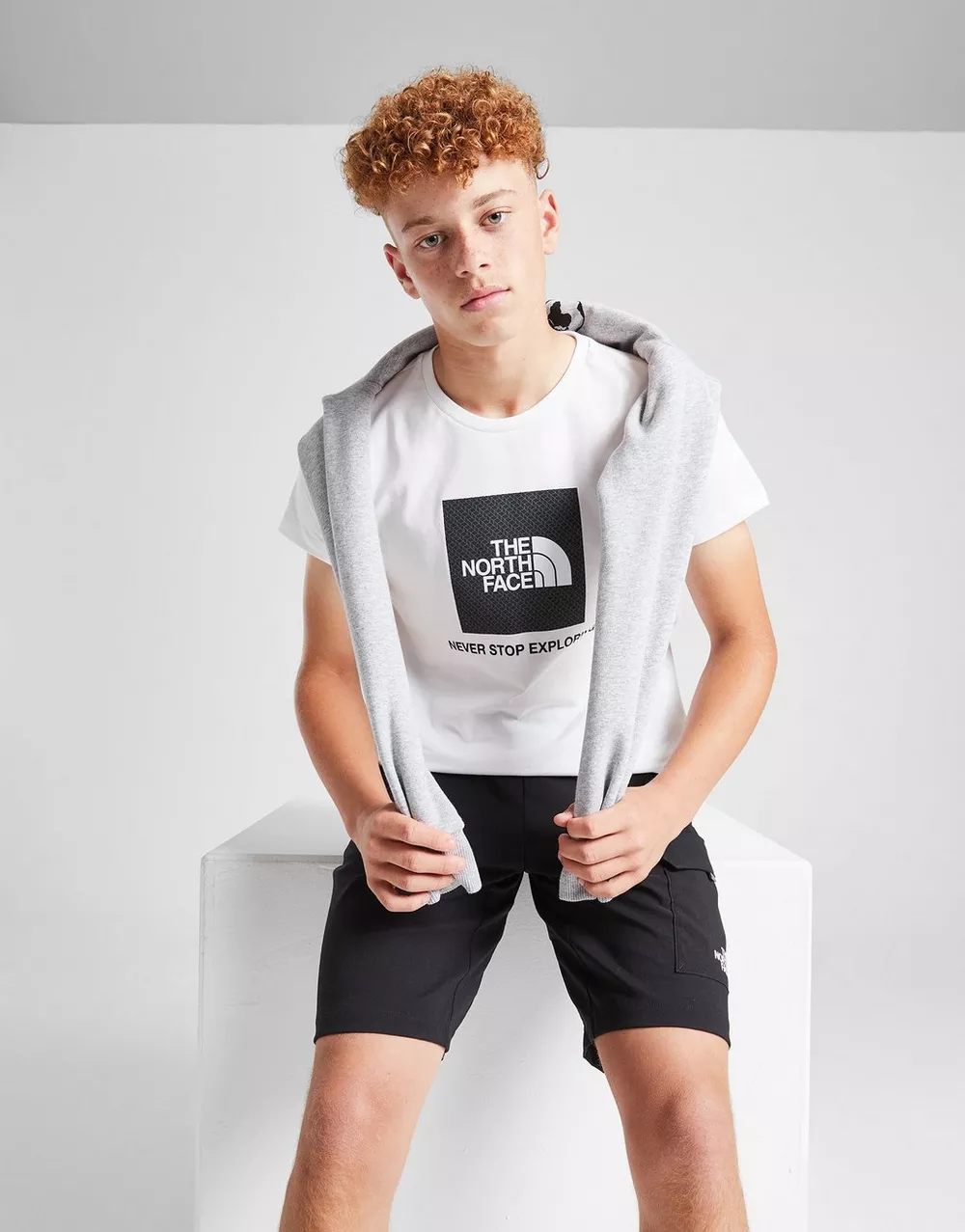 THE NORTH FACE ФУТБОЛКА BOX INFIL TEE WHITE, фото 1 з 6