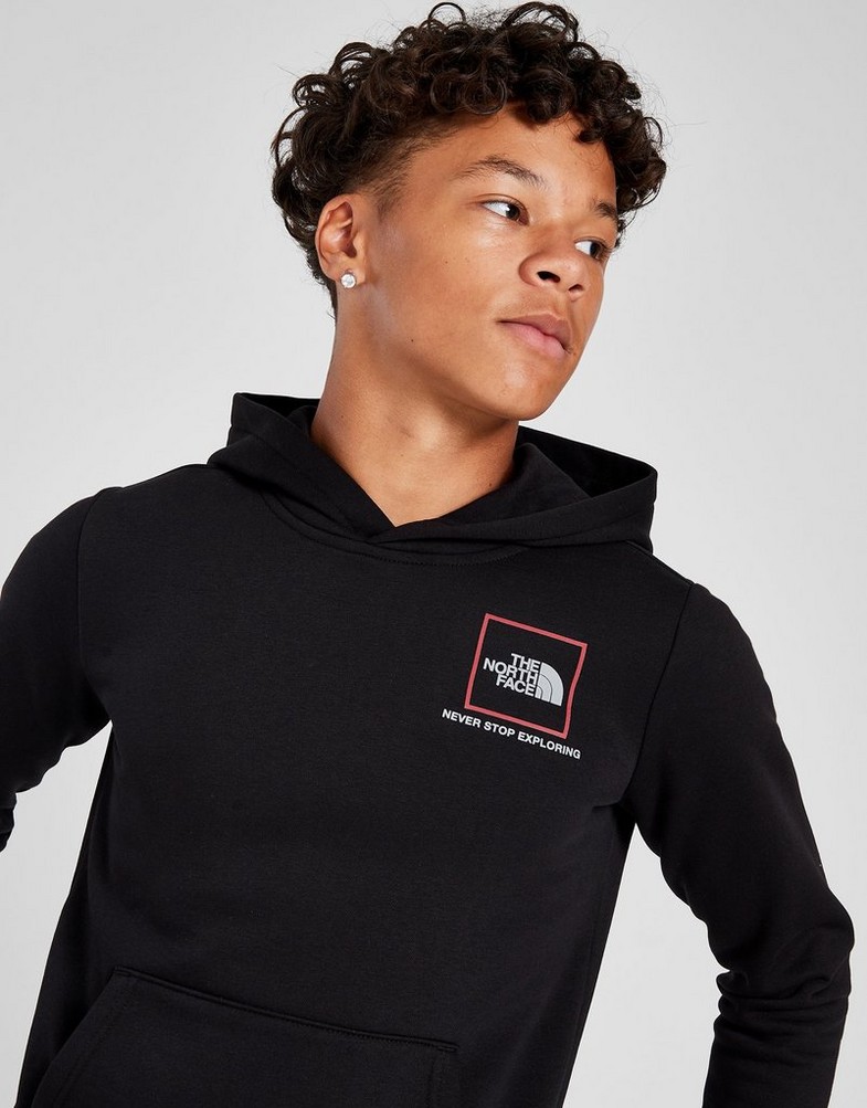 Bluza dziecięca THE NORTH FACE BLUZA Z KAPTUREM BOX HD BLACK/REF