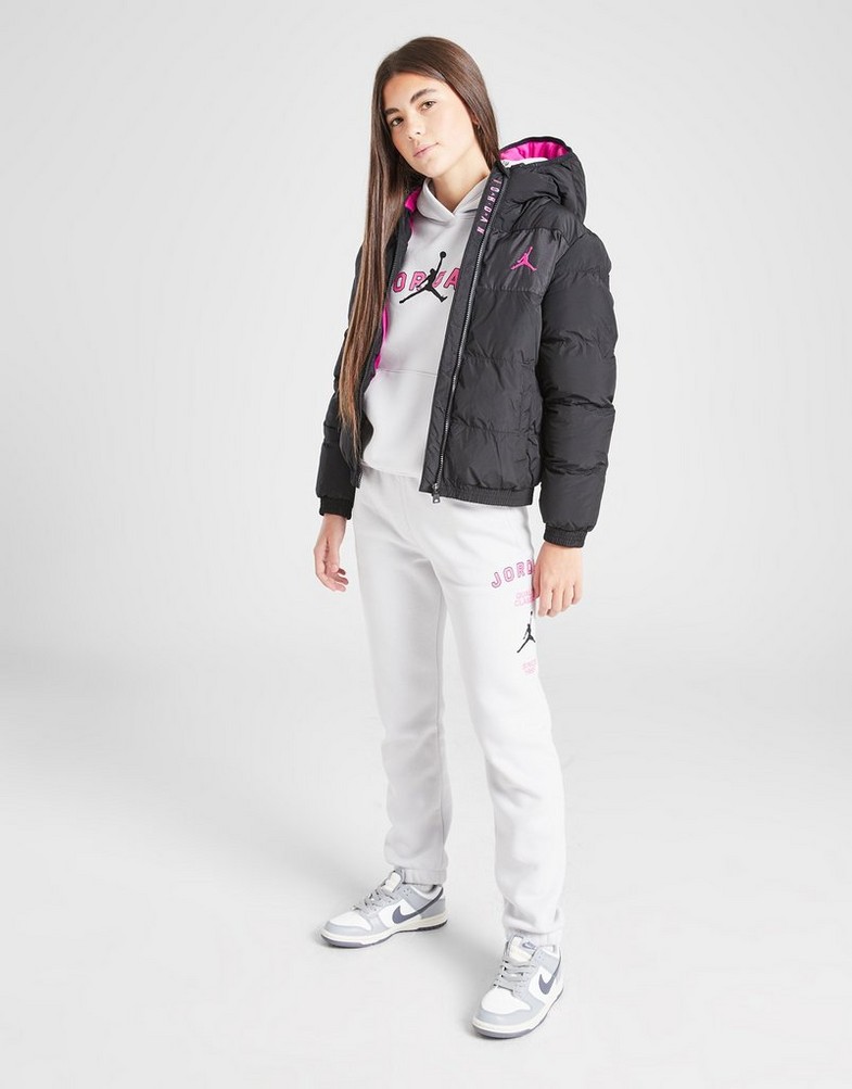 JORDAN КУРТКА ЗИМОВА (G)MID PADDED JKT BLK/P G 45D195-023 Чорний