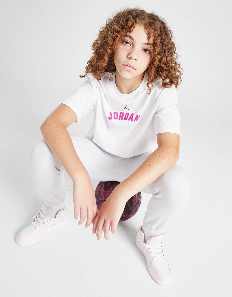 Koszulka, t-shirt dziecięcy JORDAN T-SHIRT (G)BK HIT TEE WHT G 45D363-001 Biały