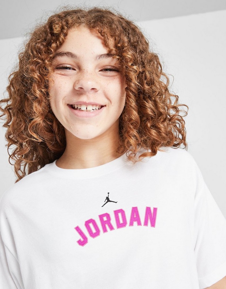 Koszulka, t-shirt dziecięcy JORDAN T-SHIRT (G)BK HIT TEE WHT G 45D363-001 Biały