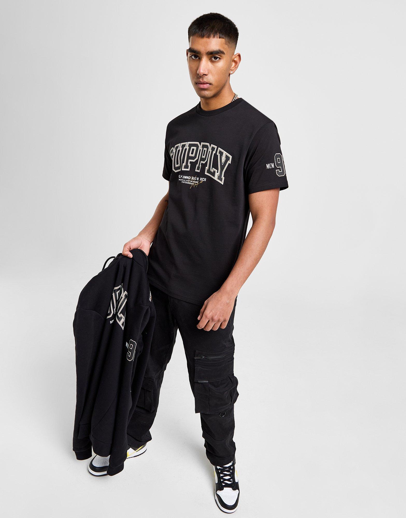 Muški T-shirt SUPPLY & DEMAND T-SHIRT RING TEE BLK SUPTM17001007 crna