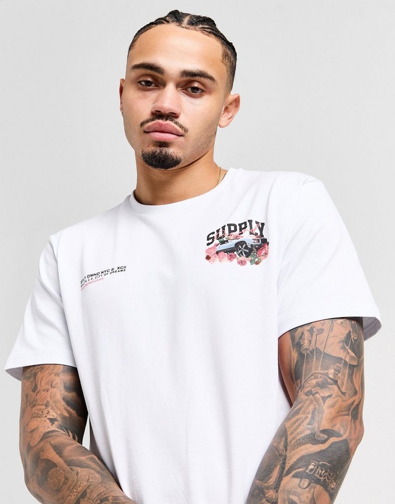 SUPPLY & DEMAND MARŠKINĖLIAI BOUNCER TEE WHT