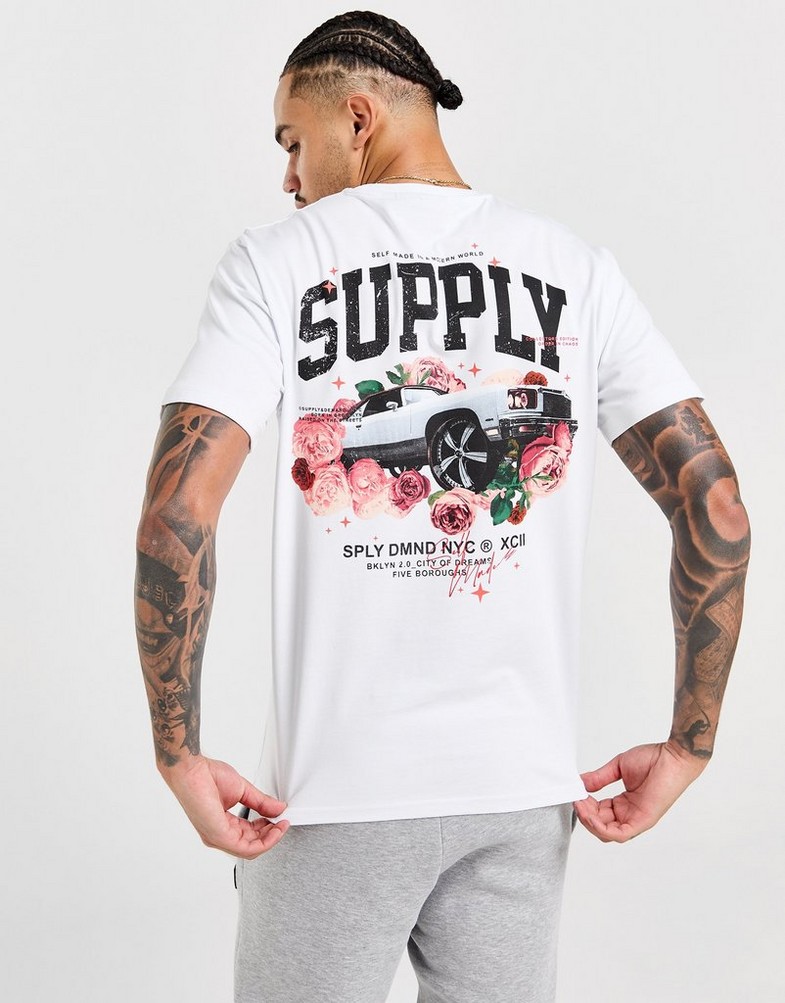 SUPPLY & DEMAND MARŠKINĖLIAI BOUNCER TEE WHT