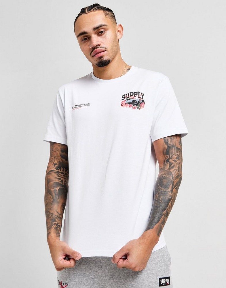 SUPPLY & DEMAND MARŠKINĖLIAI BOUNCER TEE WHT